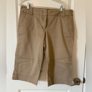 Classic Tan Women's Capri j.crew stretch size 12 favorite fit